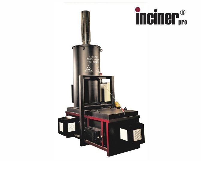 Incinerator IncinerPro i400 pentru carcase de suine, pasari in fermele de animale.